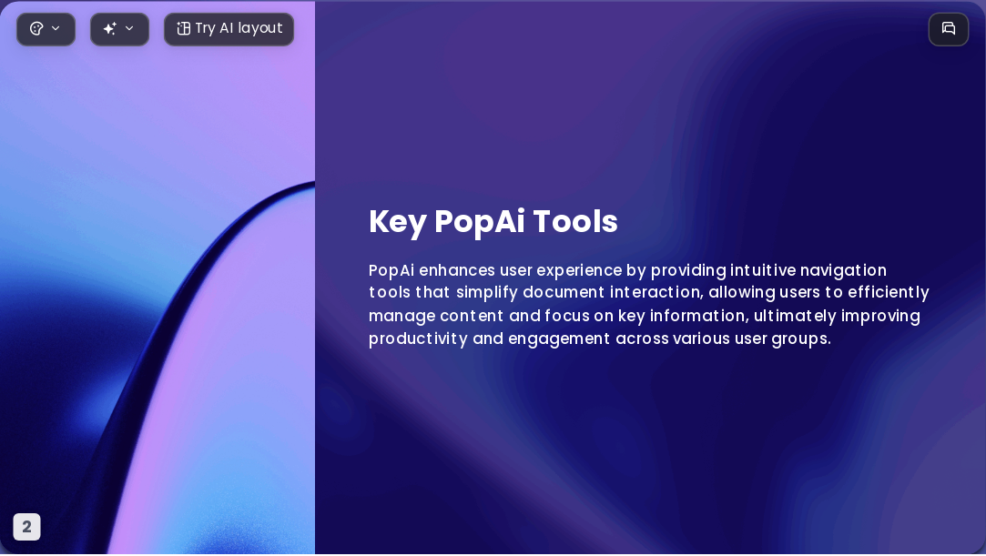 Gold-laced Purple AI Presentation Template for Portfolio Showcase 2026 - Slide 2