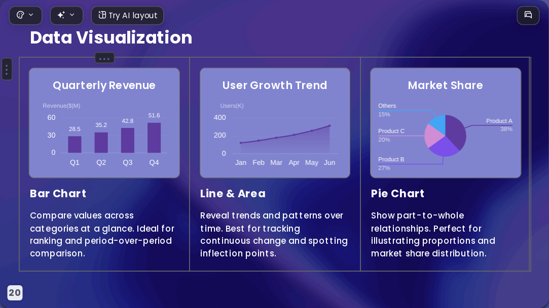 Gold-laced Purple AI Presentation Template for Portfolio Showcase 2026 - Slide 20