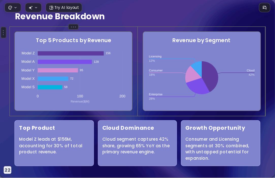 Gold-laced Purple AI Presentation Template for Portfolio Showcase 2026 - Slide 22