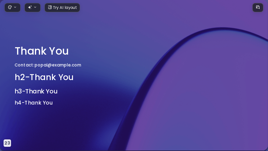 Gold-laced Purple AI Presentation Template for Portfolio Showcase 2026 - Slide 23
