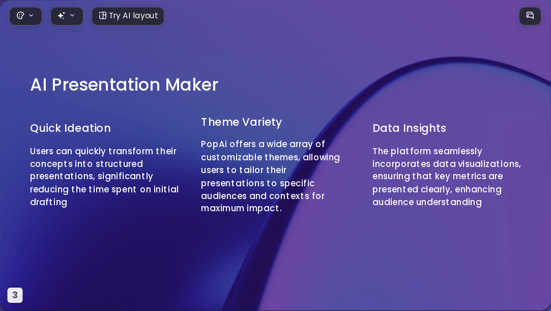 Gold-laced Purple AI Presentation Template for Portfolio Showcase 2026 - Slide 3