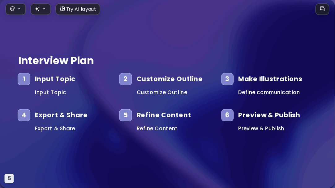 Gold-laced Purple AI Presentation Template for Portfolio Showcase 2026 - Slide 5