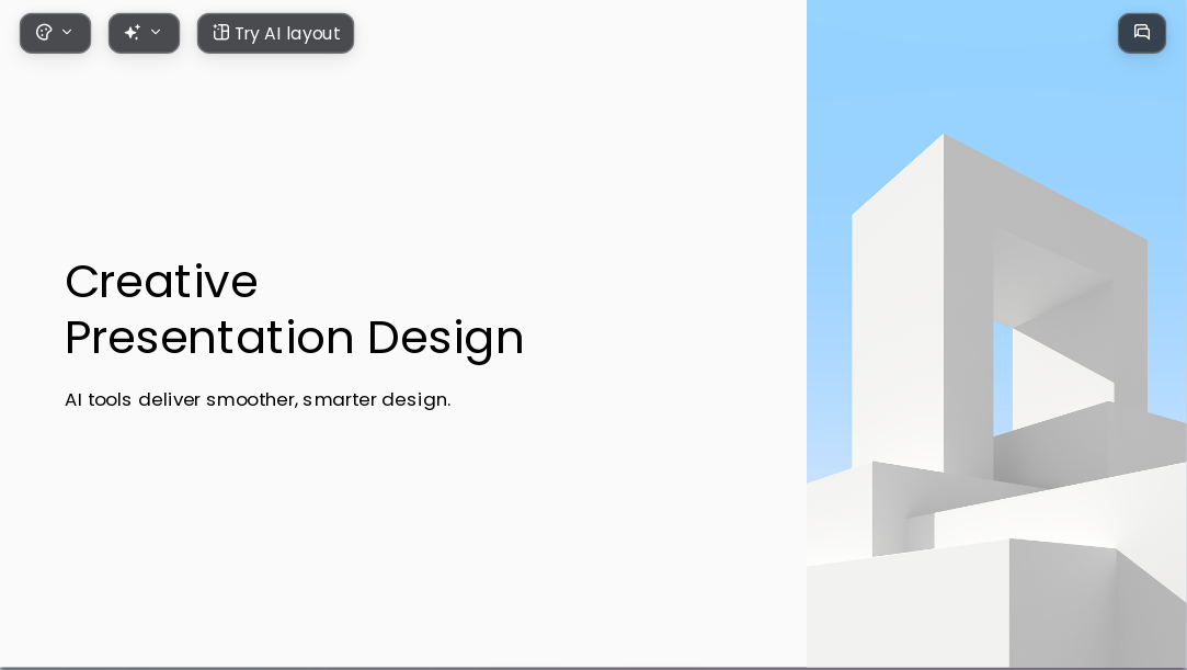 Minimalist geometric style AI Presentation Template for Teaching Courseware 2026 - Slide 1