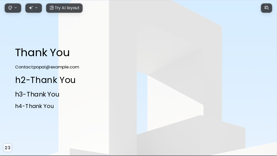 Minimalist geometric style AI Presentation Template for Teaching Courseware 2026 - Slide 23