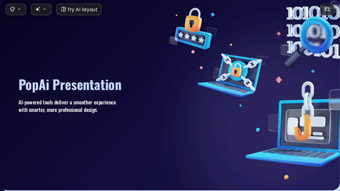black business 3D AI Presentation Template for Teaching Courseware 2026