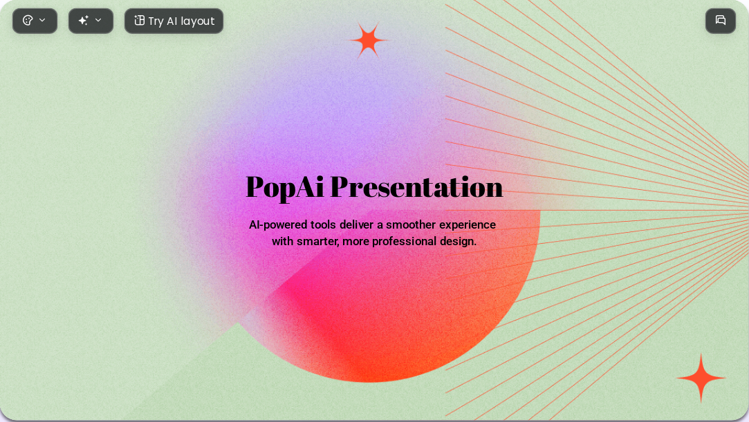 Colorful color change AI Presentation Template for Creative Proposal 2026