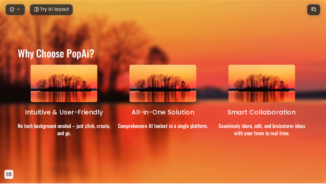 Orange gradient sunset AI Presentation Template for Artwork Showcase 2026 - Slide 10