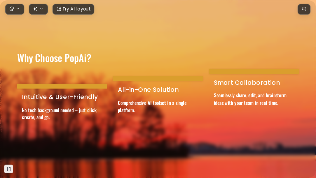 Orange gradient sunset AI Presentation Template for Artwork Showcase 2026 - Slide 11