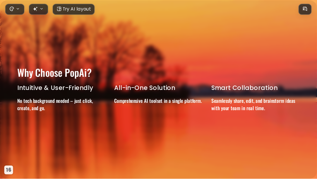 Orange gradient sunset AI Presentation Template for Artwork Showcase 2026 - Slide 16