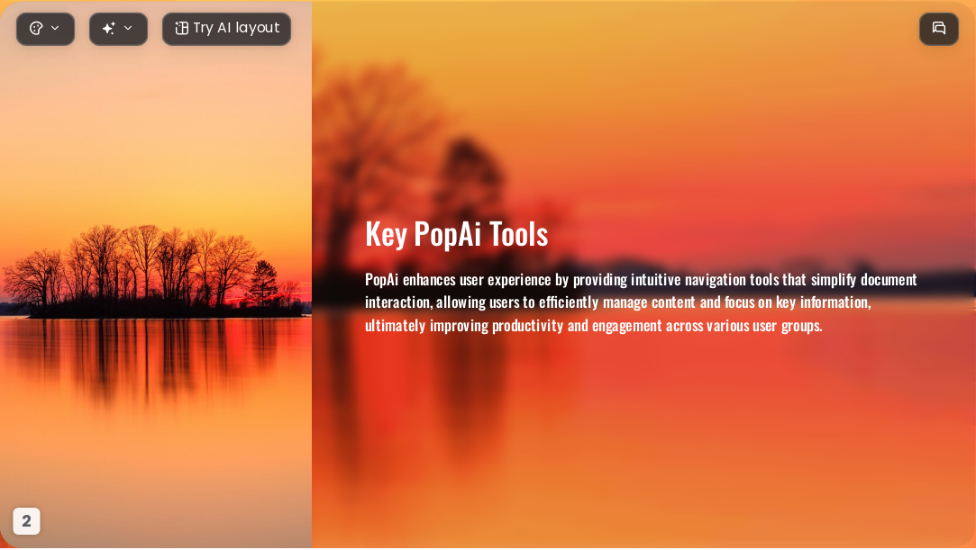Orange gradient sunset AI Presentation Template for Artwork Showcase 2026 - Slide 2