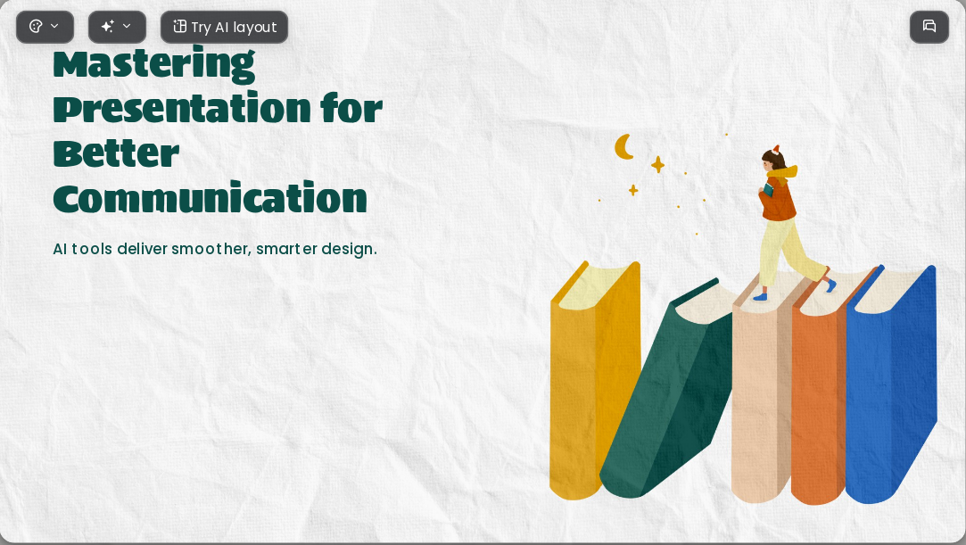 Learning Journey AI Presentation Template for Academic Report 2026