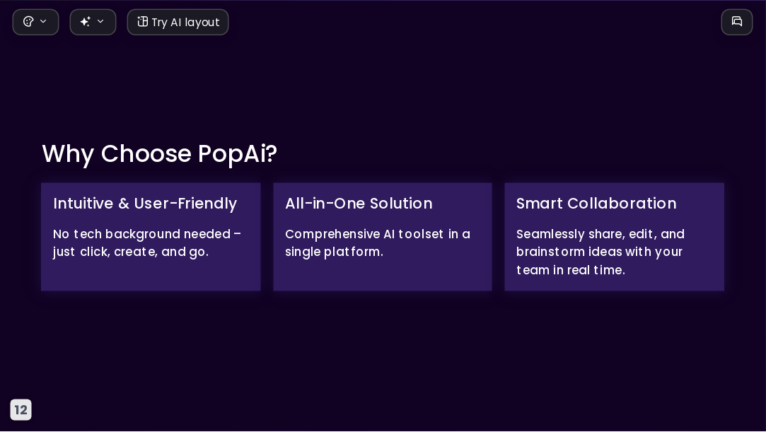 Dark Gradient Neon AI Presentation Template for Portfolio Showcase 2026 - Slide 12