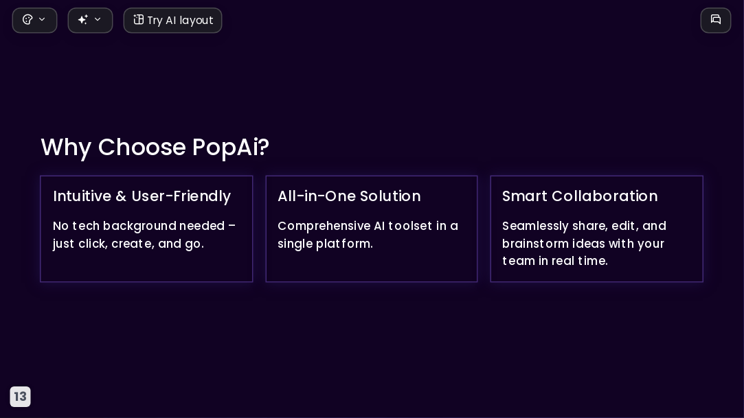 Dark Gradient Neon AI Presentation Template for Portfolio Showcase 2026 - Slide 13