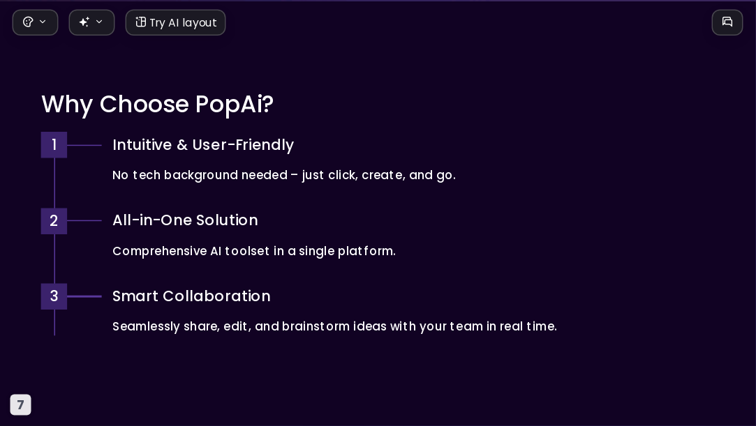 Dark Gradient Neon AI Presentation Template for Portfolio Showcase 2026 - Slide 7