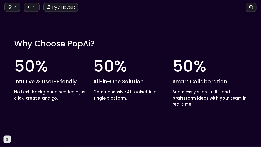 Dark Gradient Neon AI Presentation Template for Portfolio Showcase 2026 - Slide 9