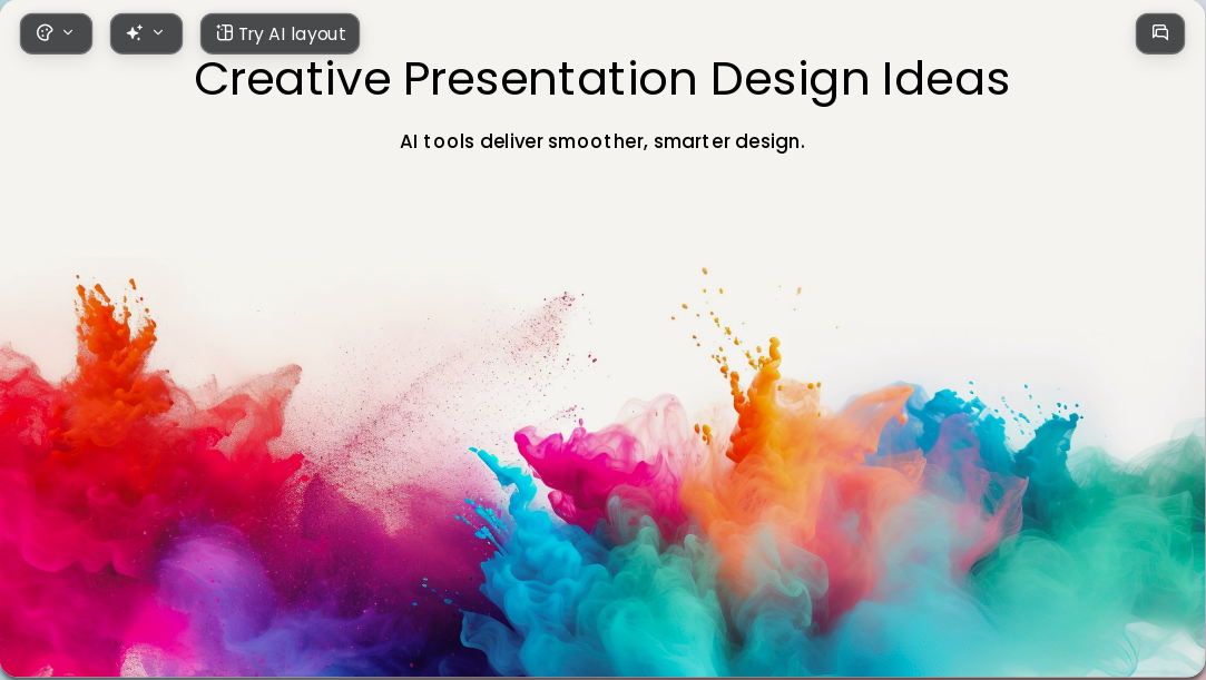Colorful Smoke AI Presentation Template for Teaching Courseware 2026