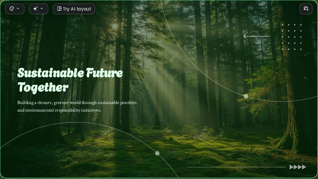 Green Eco AI Presentation Template for Business Proposal 2026