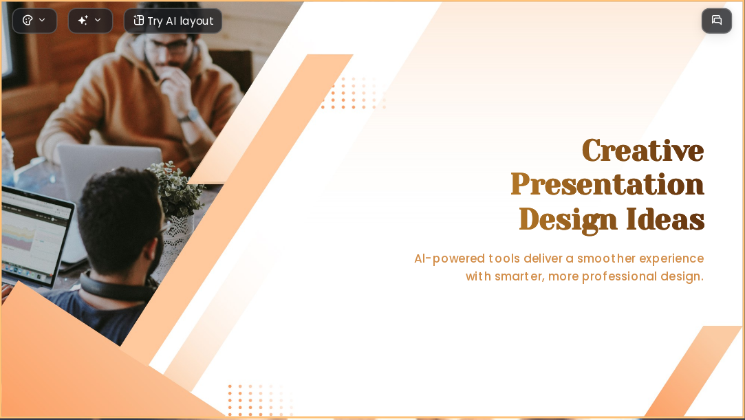 Gradual Workplace AI Presentation Template for Artwork Showcase 2026