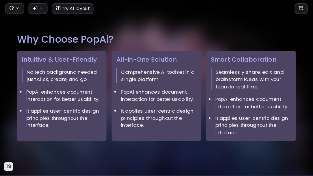 Gradient Feather AI Presentation Template for Portfolio Showcase 2026 - Slide 19