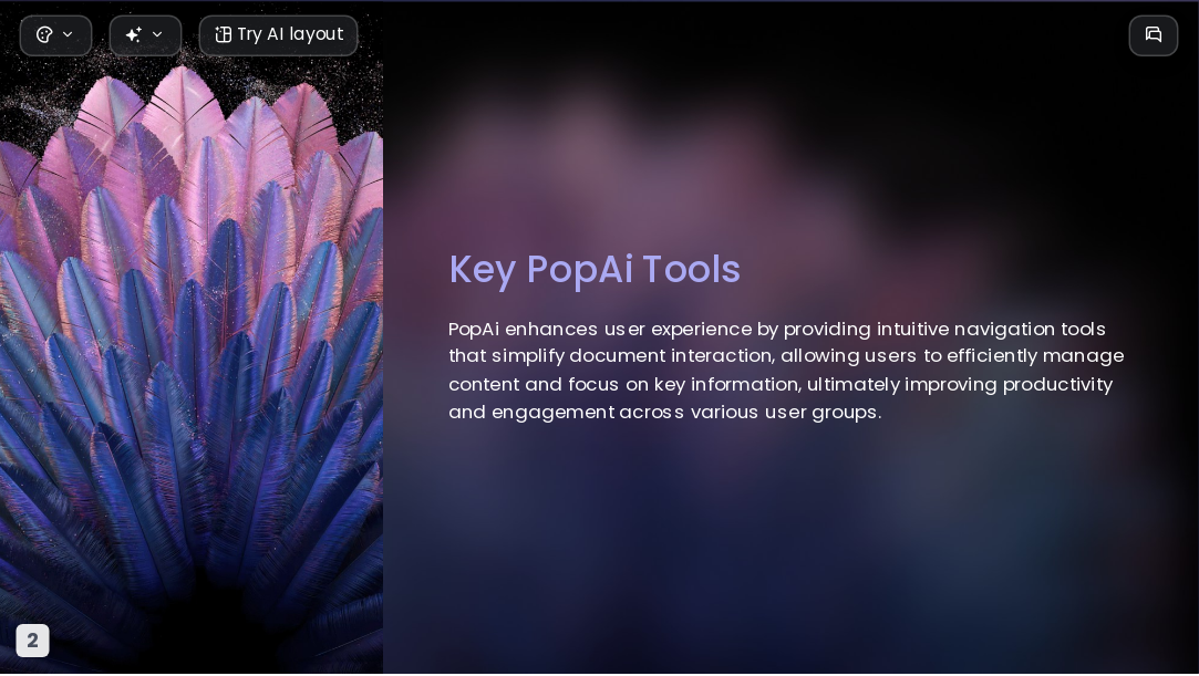 Gradient Feather AI Presentation Template for Portfolio Showcase 2026 - Slide 2