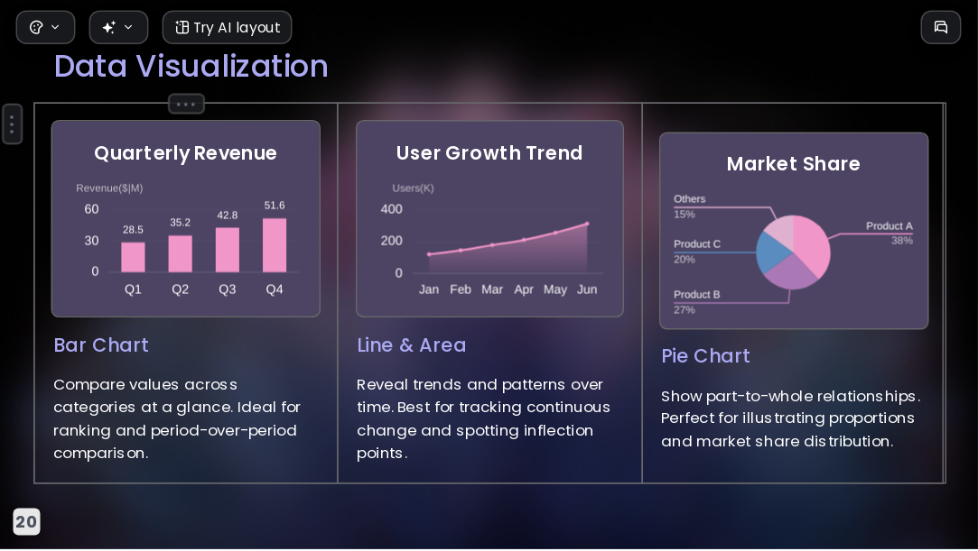 Gradient Feather AI Presentation Template for Portfolio Showcase 2026 - Slide 20