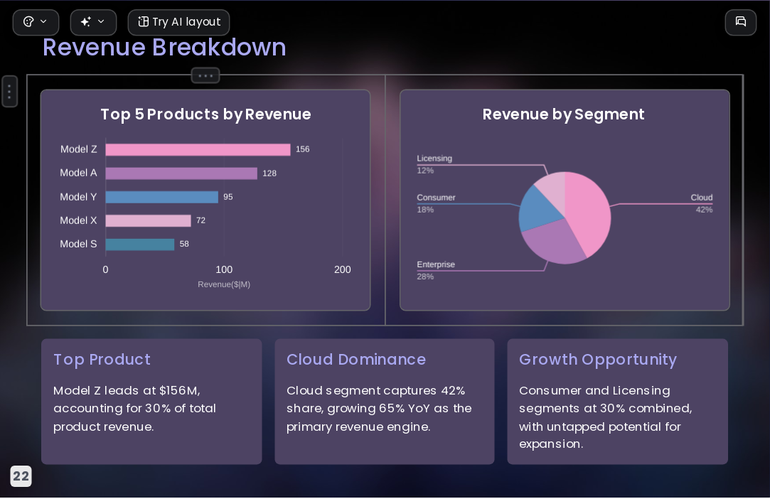 Gradient Feather AI Presentation Template for Portfolio Showcase 2026 - Slide 22