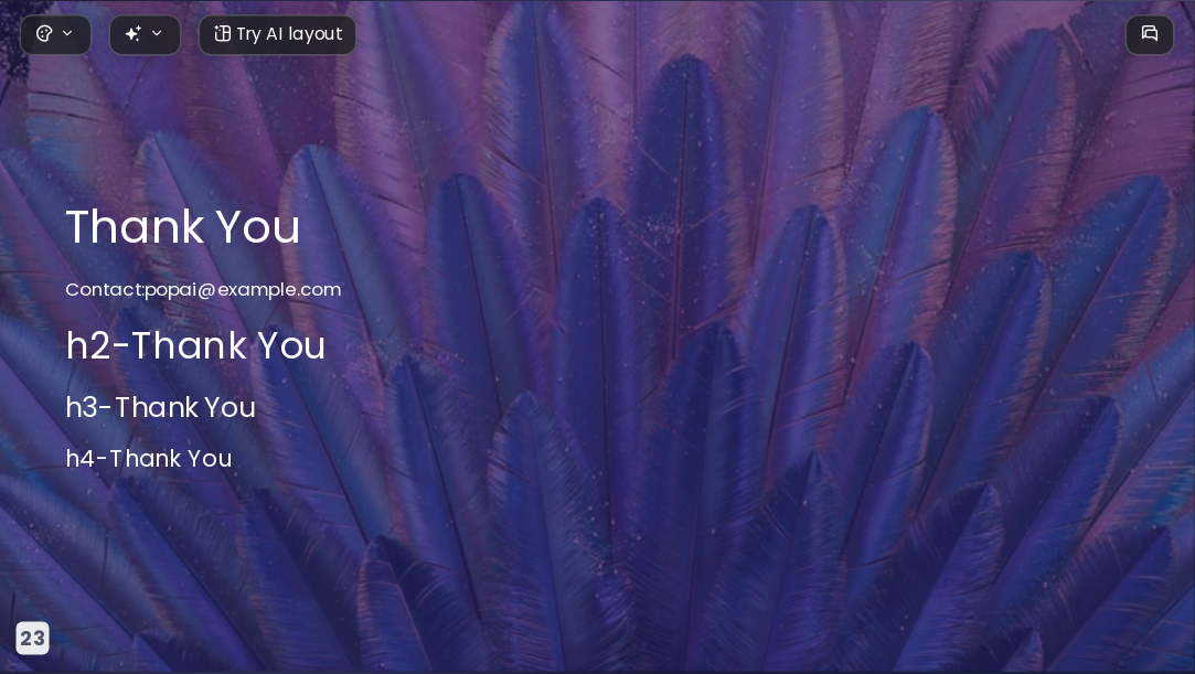 Gradient Feather AI Presentation Template for Portfolio Showcase 2026 - Slide 23