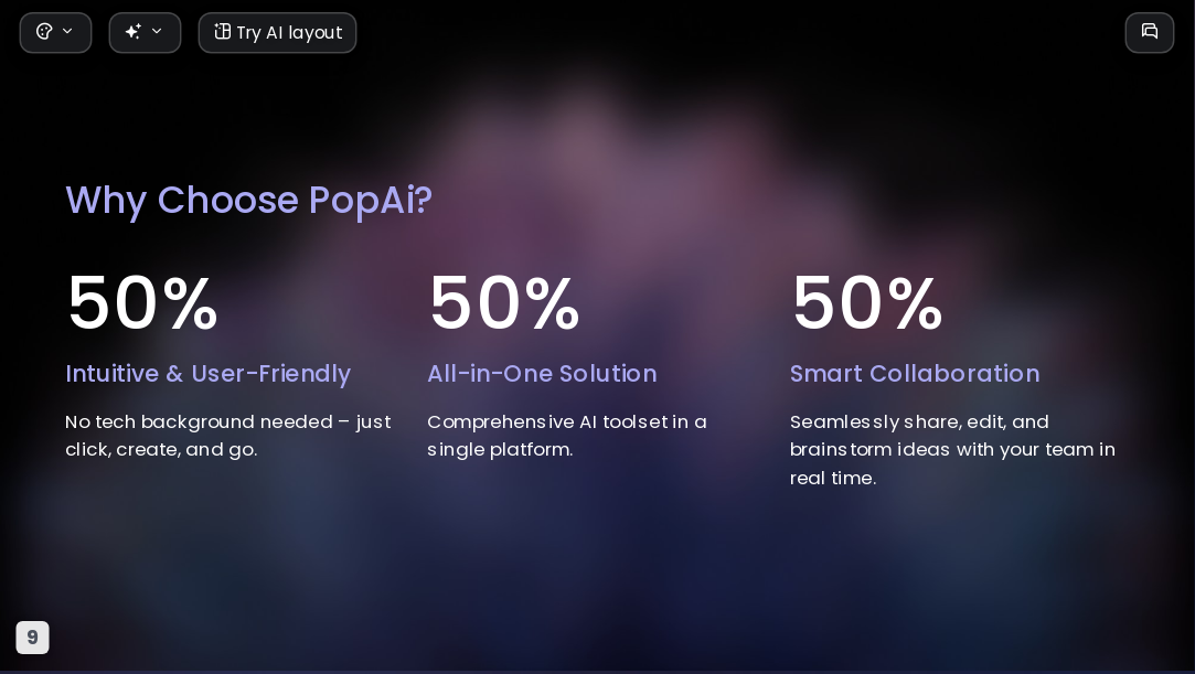 Gradient Feather AI Presentation Template for Portfolio Showcase 2026 - Slide 9