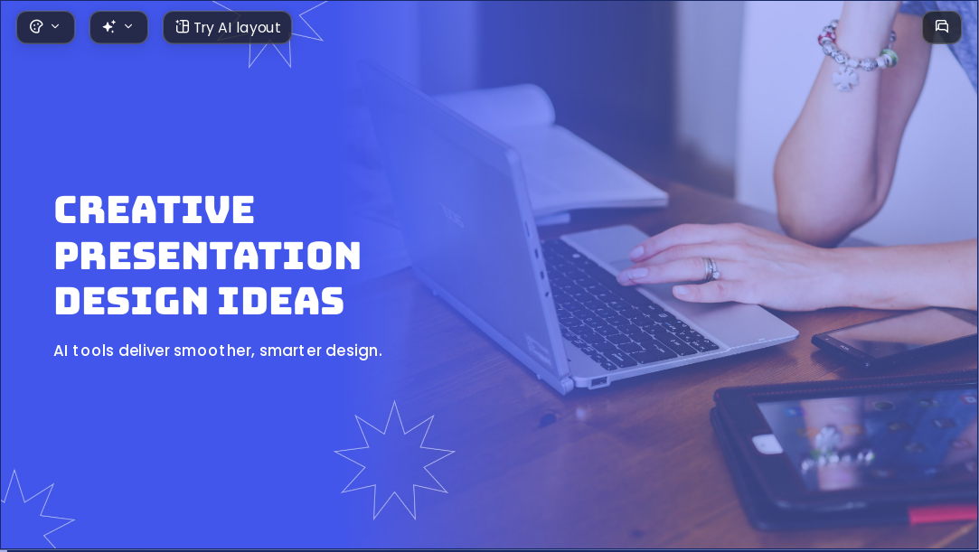Blue Gradient AI Presentation Template for Creative Proposal 2026