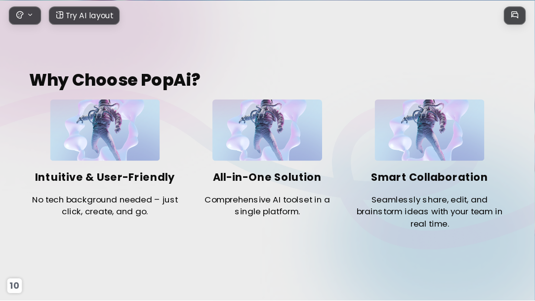 The Cosmos AI Presentation Template for Design Showcase 2026 - Slide 10