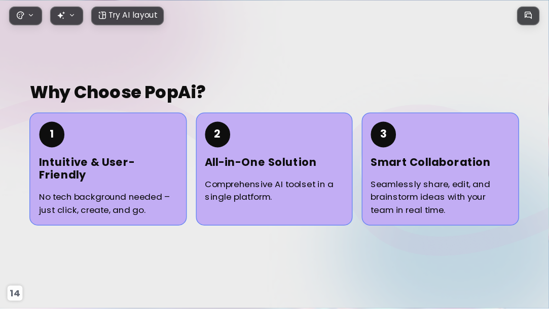 The Cosmos AI Presentation Template for Design Showcase 2026 - Slide 14