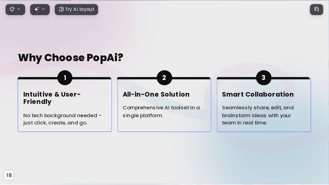 The Cosmos AI Presentation Template for Design Showcase 2026 - Slide 18