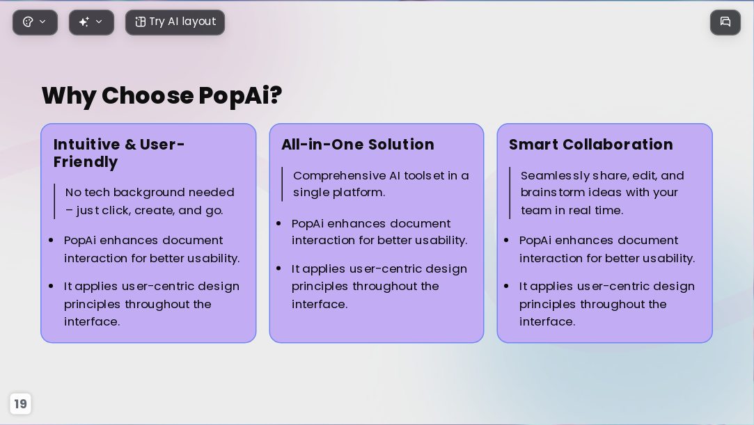 The Cosmos AI Presentation Template for Design Showcase 2026 - Slide 19