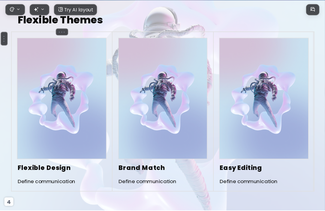 The Cosmos AI Presentation Template for Design Showcase 2026 - Slide 4