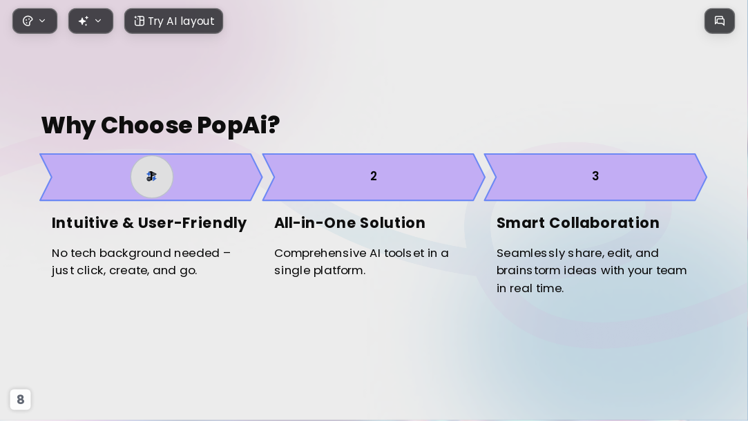 The Cosmos AI Presentation Template for Design Showcase 2026 - Slide 8