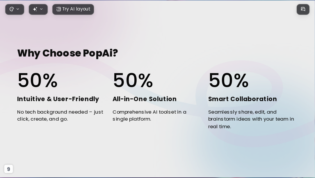 The Cosmos AI Presentation Template for Design Showcase 2026 - Slide 9