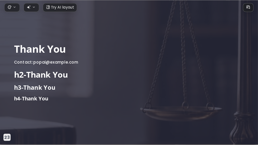 Legal Case Analysis AI Presentation Templates for Law Firms and Litigation 2026 - Slide 23