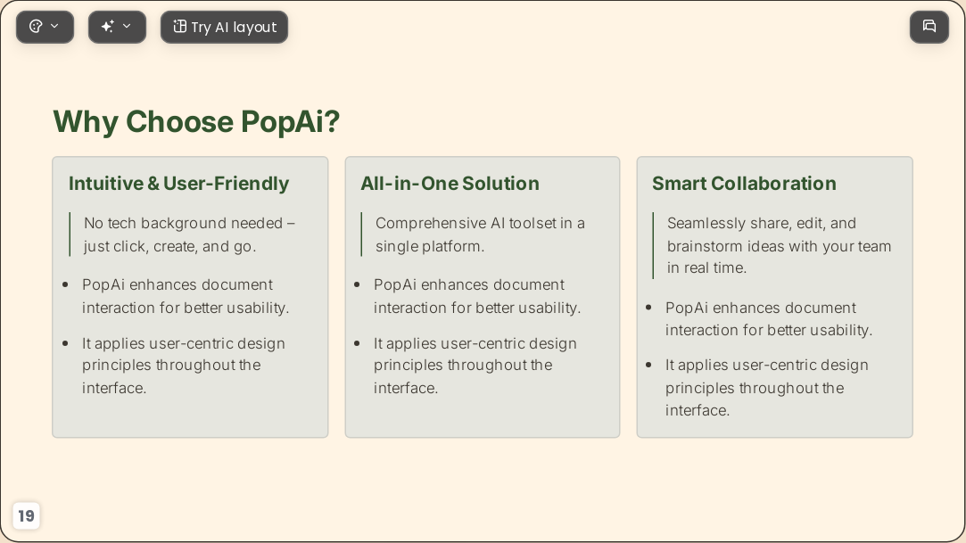 Creamy Lines AI Presentation Template for Teaching Courseware 2026 - Slide 19