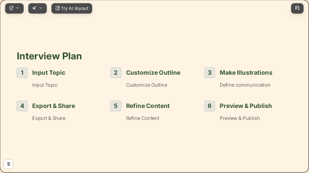Creamy Lines AI Presentation Template for Teaching Courseware 2026 - Slide 5