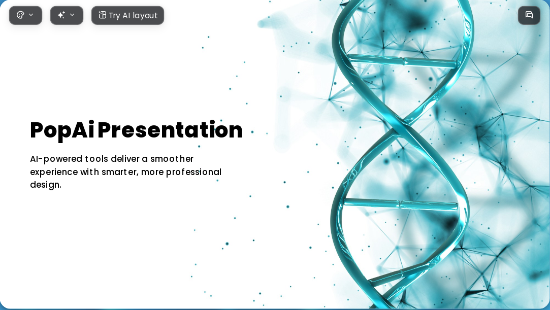 Genetic Currents AI Presentation Template for Academic Report 2026