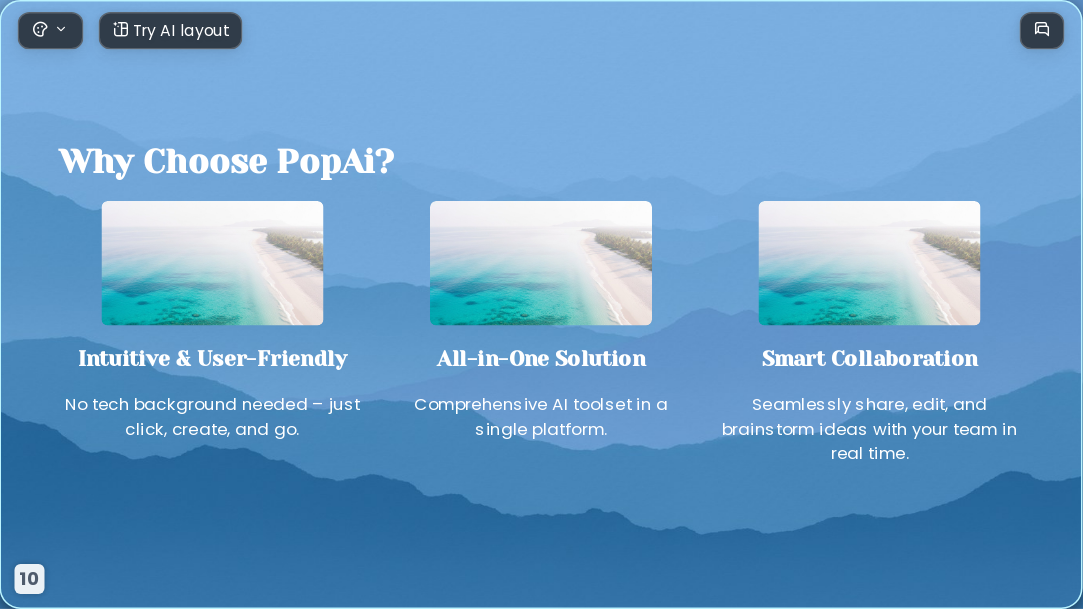 Travel Paradise AI Presentation Template for Design Showcase 2026 - Slide 10