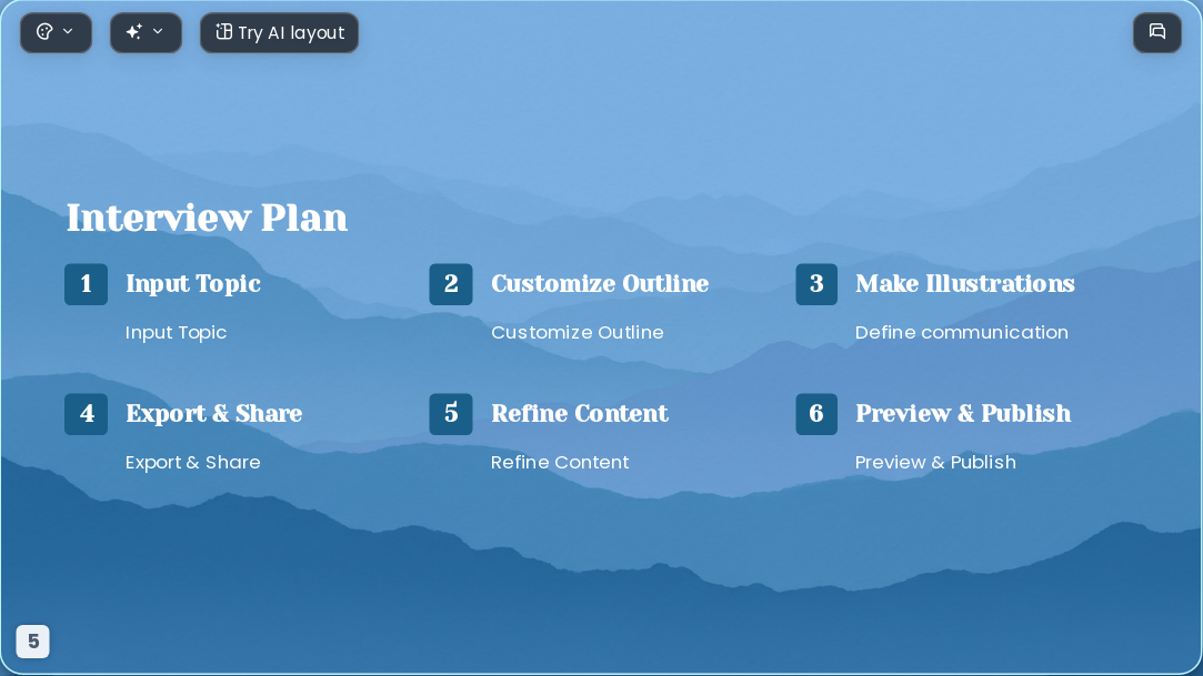 Travel Paradise AI Presentation Template for Design Showcase 2026 - Slide 5