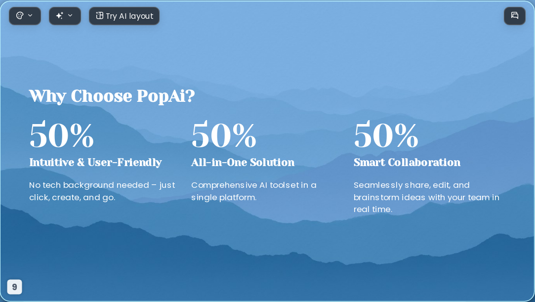 Travel Paradise AI Presentation Template for Design Showcase 2026 - Slide 9