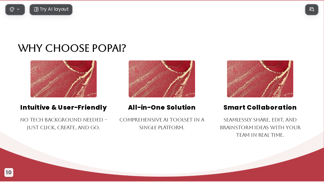 Red Gilded Years AI Presentation Template for Portfolio Showcase 2026 - Slide 10