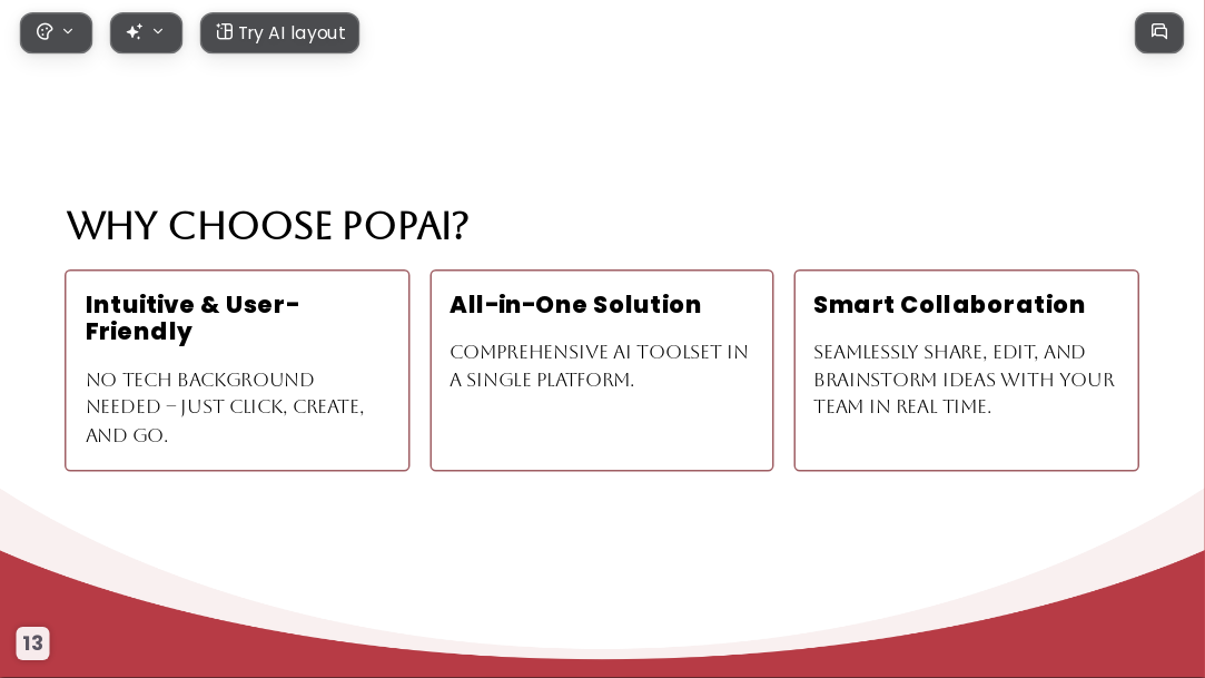 Red Gilded Years AI Presentation Template for Portfolio Showcase 2026 - Slide 13