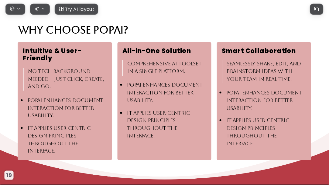 Red Gilded Years AI Presentation Template for Portfolio Showcase 2026 - Slide 19