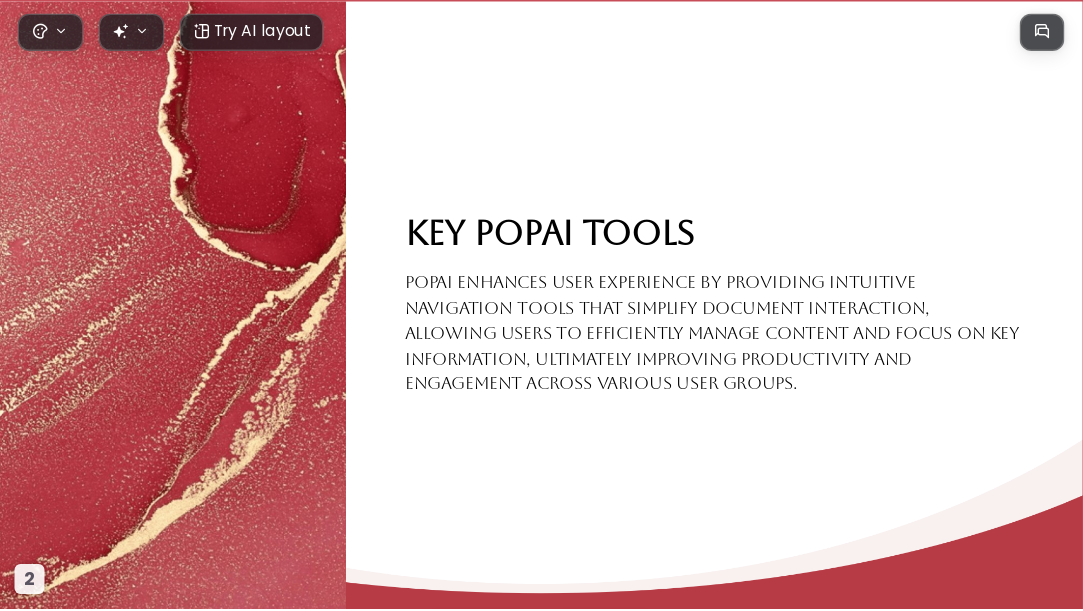 Red Gilded Years AI Presentation Template for Portfolio Showcase 2026 - Slide 2