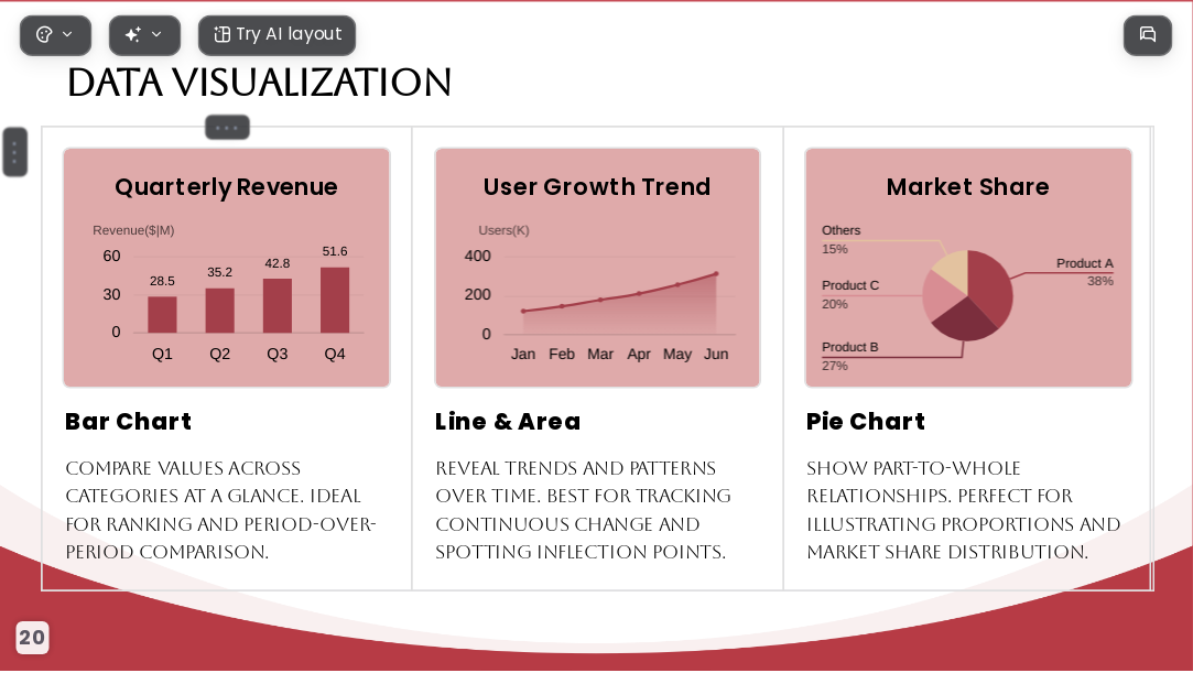 Red Gilded Years AI Presentation Template for Portfolio Showcase 2026 - Slide 20