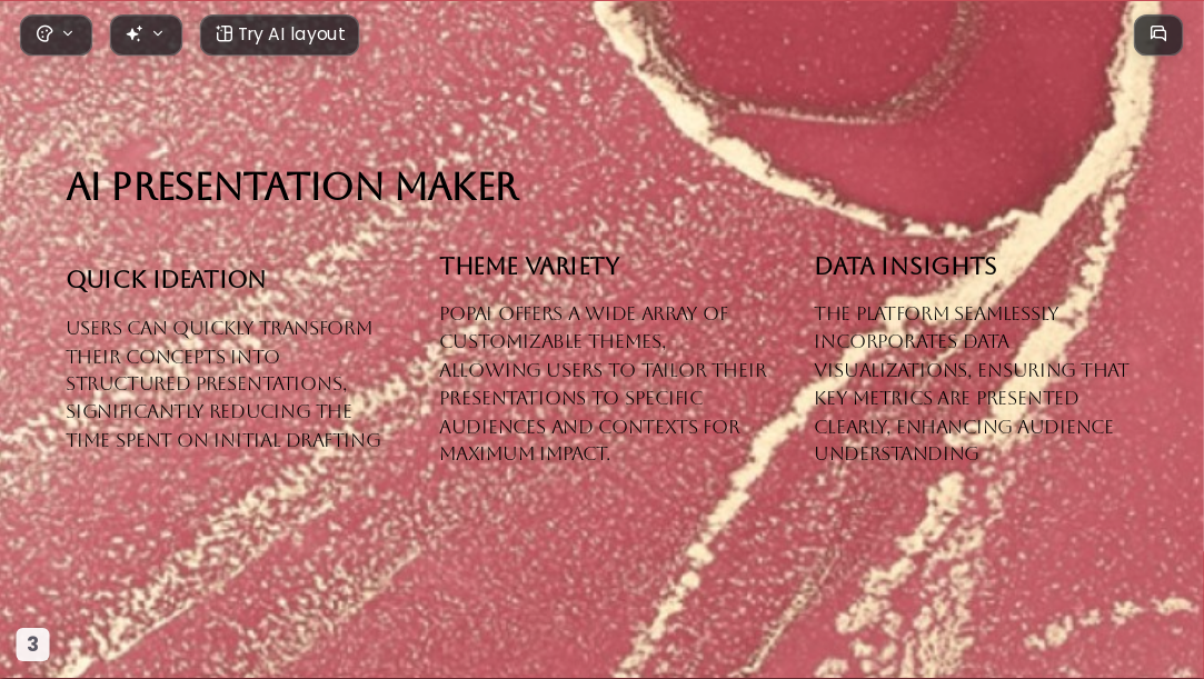 Red Gilded Years AI Presentation Template for Portfolio Showcase 2026 - Slide 3