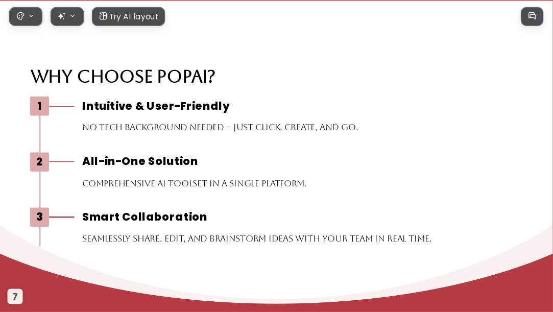 Red Gilded Years AI Presentation Template for Portfolio Showcase 2026 - Slide 7